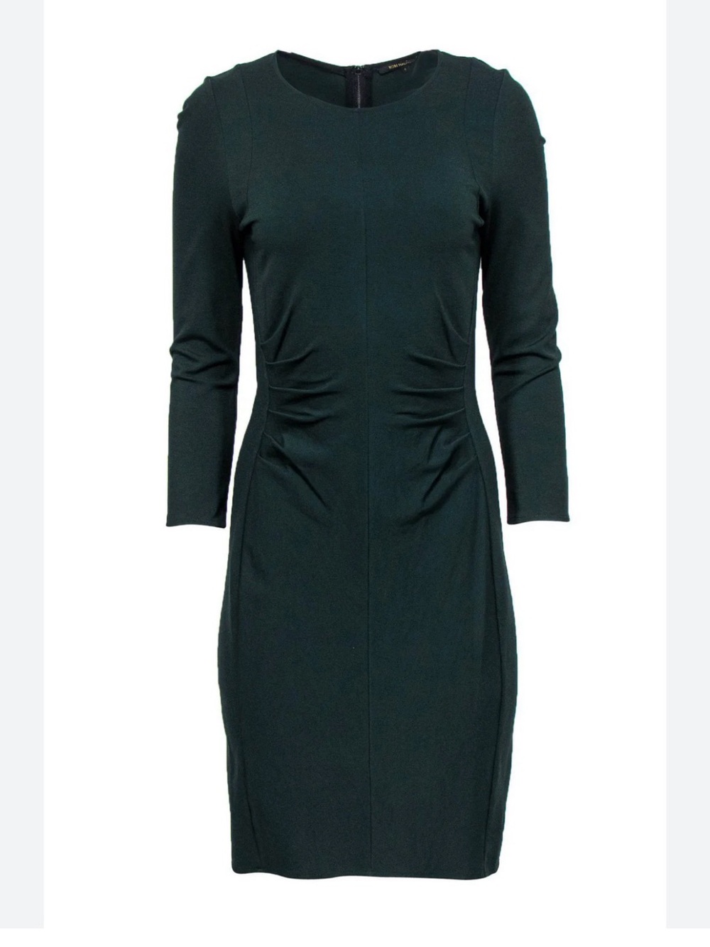 Kobi Halperin Dark Green Long-Sleeve Sheath Dress